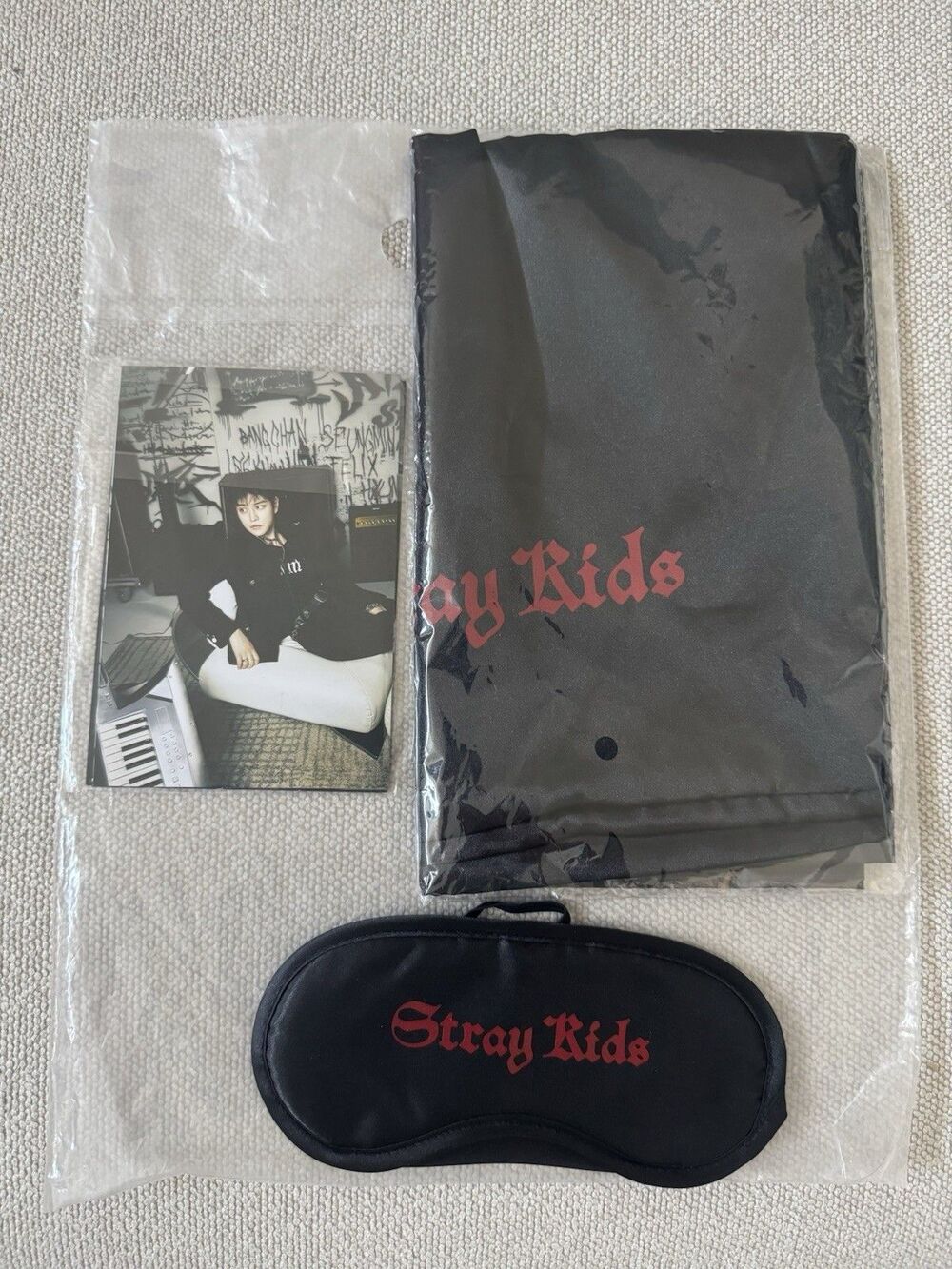 Stray Kids dominATE Tour VIP Merch Set Eye Mask Pillowcase 8 Postcards Pack Kpop
